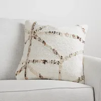 Saters White 22" Accent Pillow