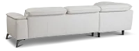 Pearson White Leather Left Bumper Sectional