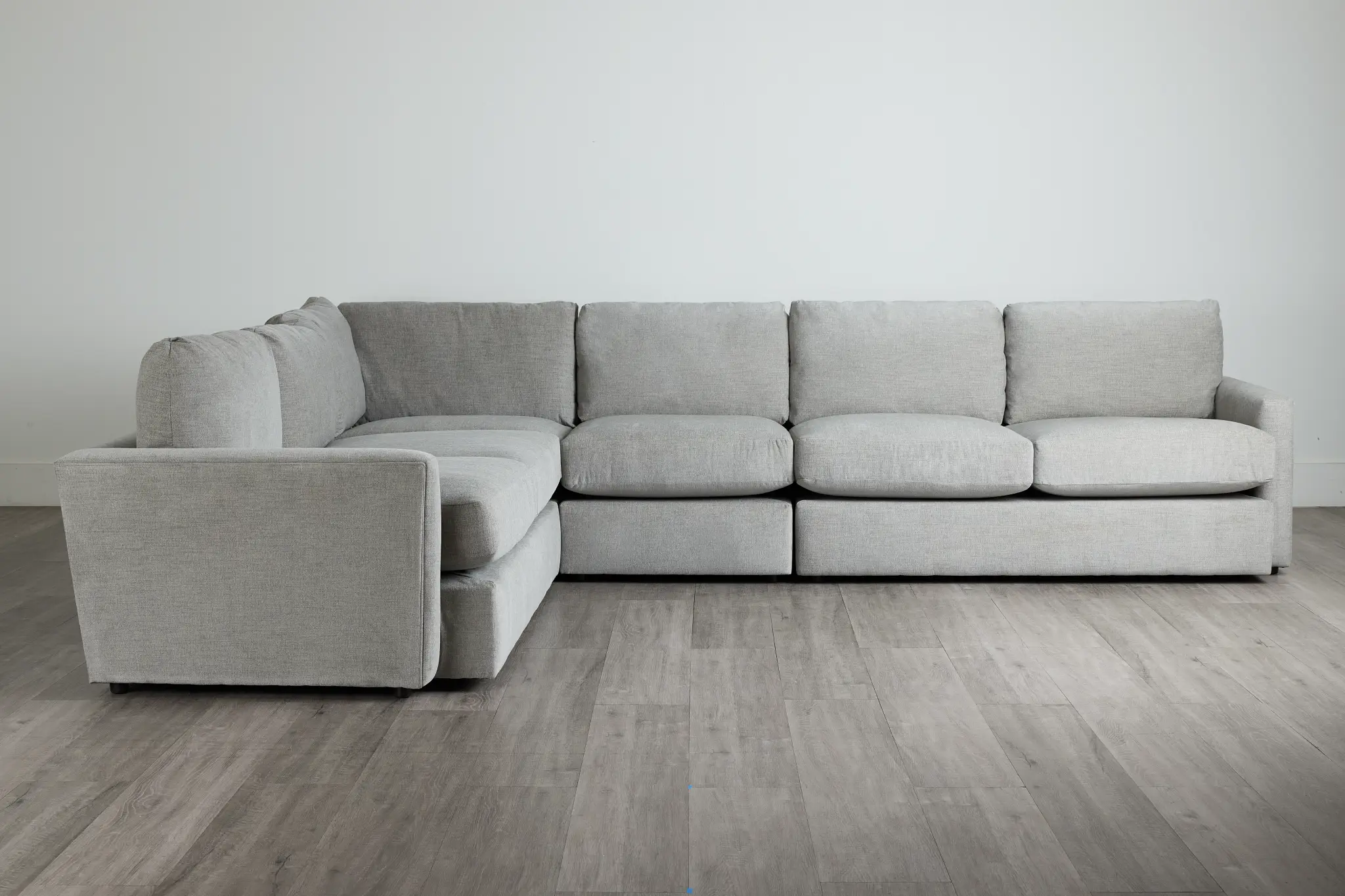 Noah Gray Fabric Medium Two-arm Sectional Noah Gray Fabric Medium Two-arm Sectional