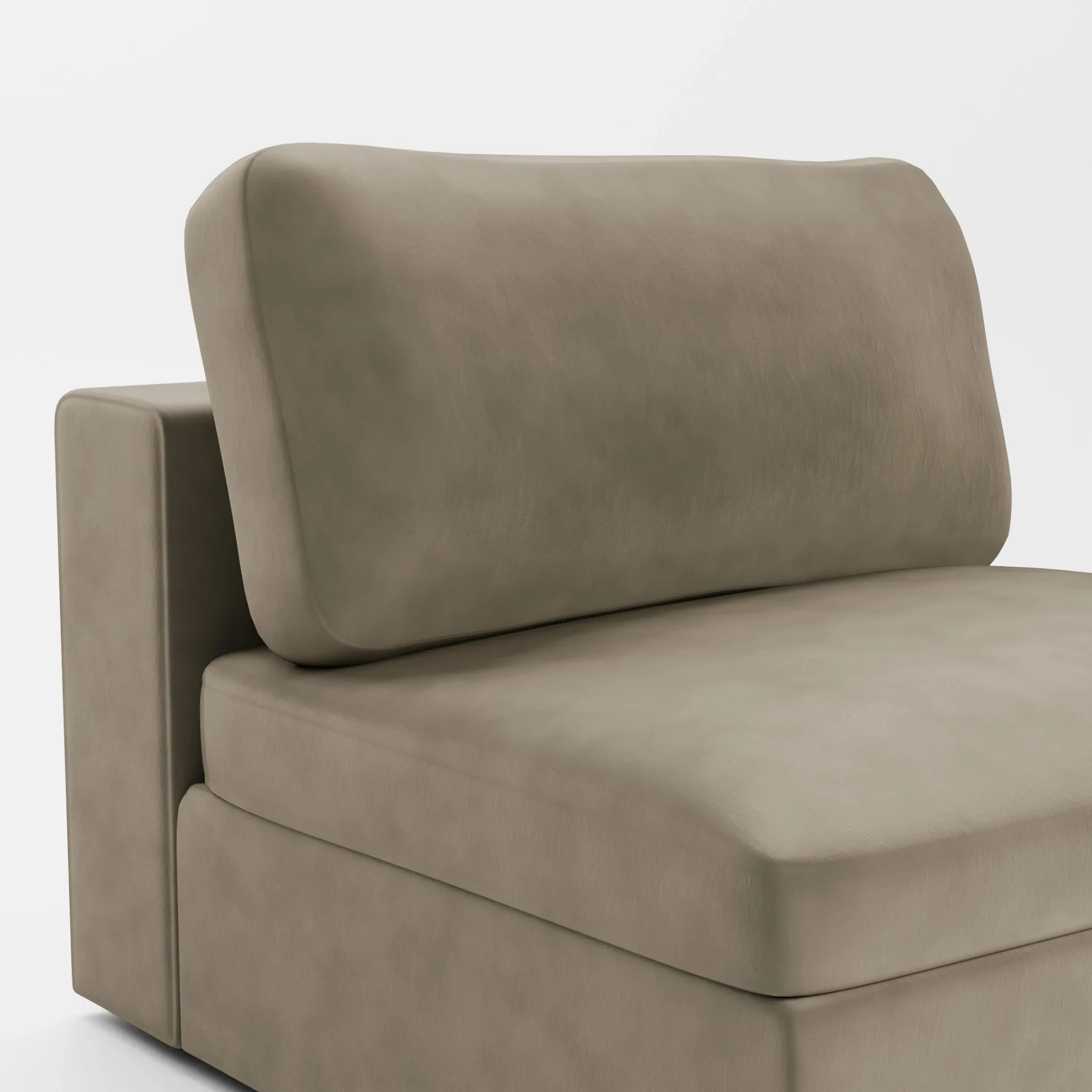 Destin Joya Beige Velvet Swivel Chair