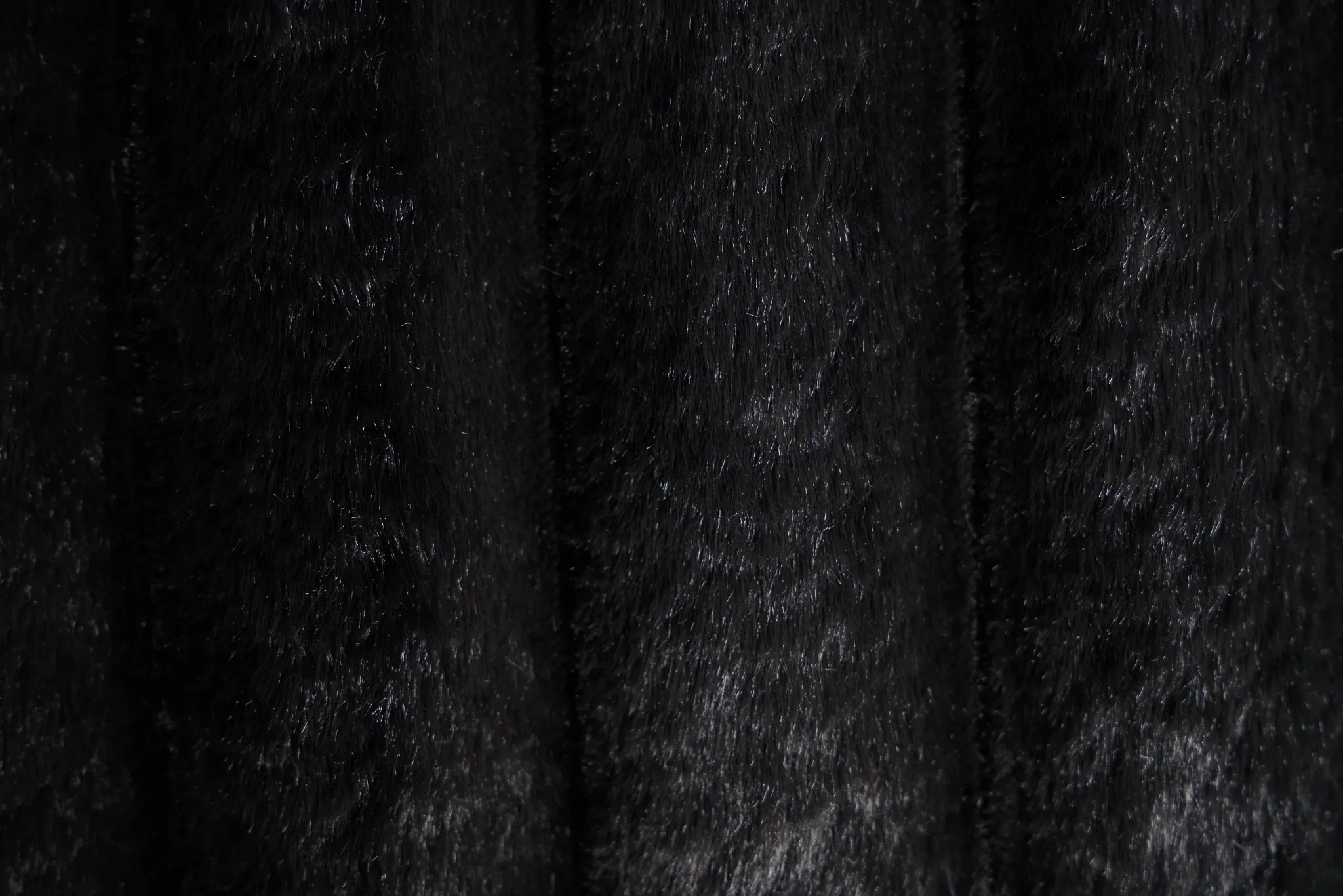 Teddy Black Fabric Large Two-arm Sectional