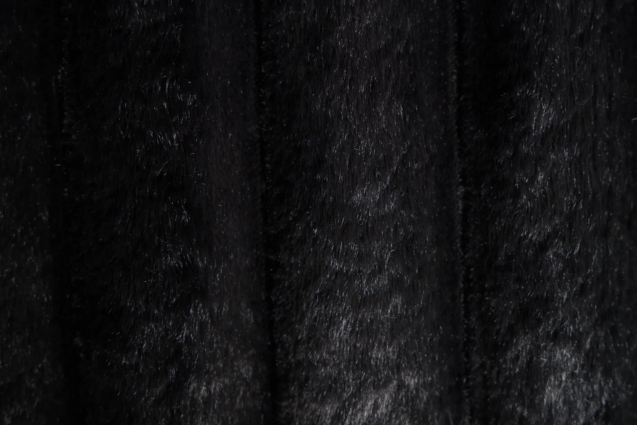 Teddy Black Fabric Large Two-arm Sectional Teddy Black Fabric Large Two-arm Sectional