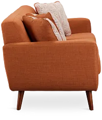 Raya Orange Fabric Sofa