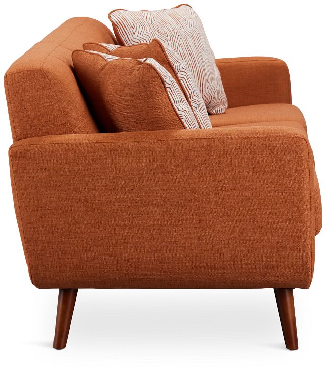 Raya Orange Fabric Sofa