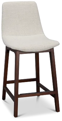 Hamilton Light Beige Fabric 24" Upholstered Barstool