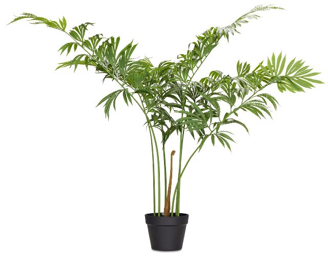 Leatherleaf Fern Black 47" Greenery