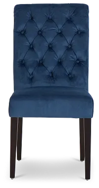Sloane Dark Blue Upholstered Side Chair