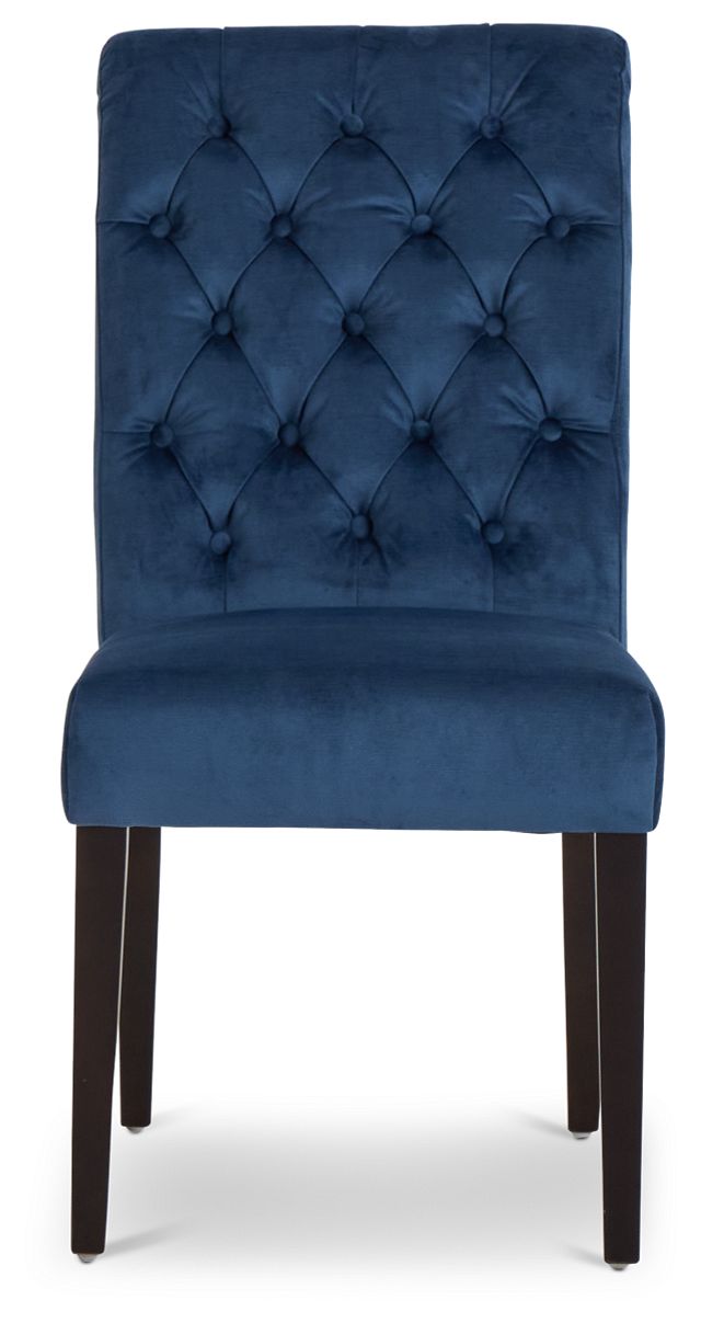 Sloane Dark Blue Upholstered Side Chair (3)