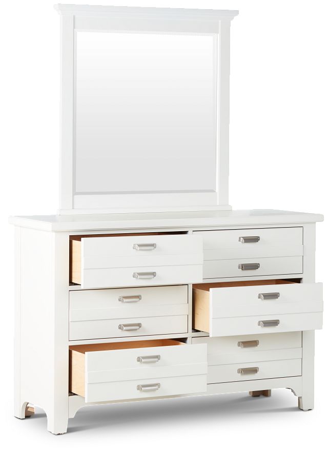 Bungalow Ivory Dresser & Mirror