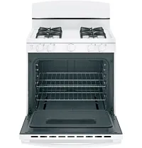 Ge 10 Series White 30" Gas Range