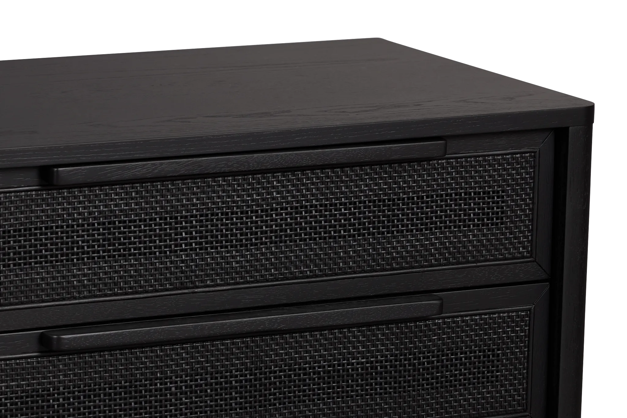 Pacific Black 3-drawer Nightstand
