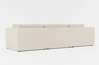 Destin Suave Beige Fabric 4-piece Modular Sectional