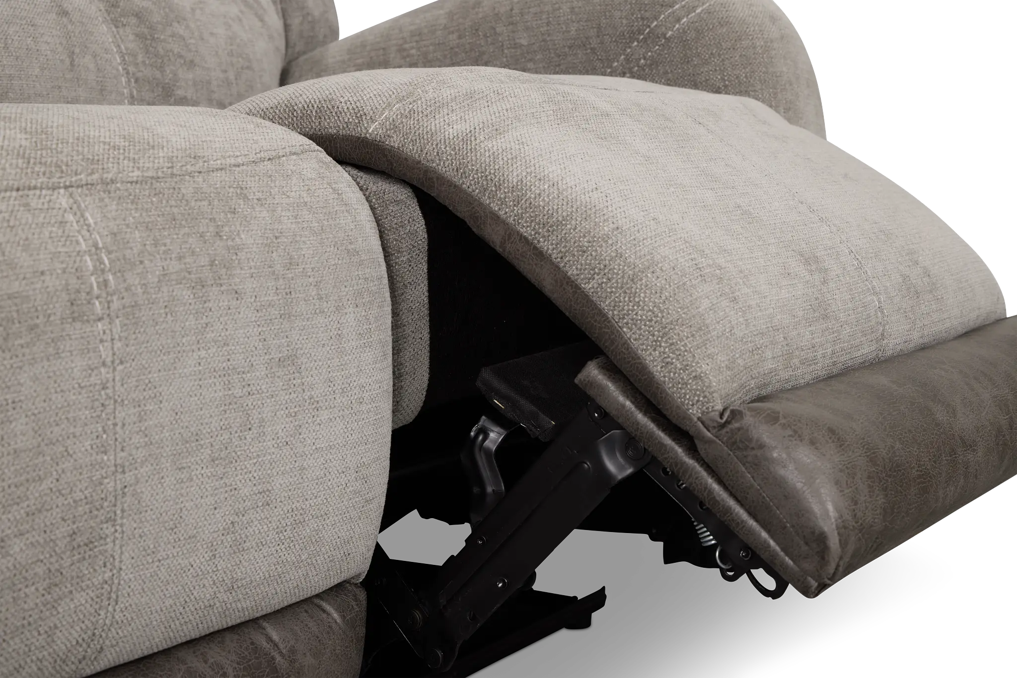 Travis Gray Fabric Power Reclining Sofa Travis Gray Fabric Power Reclining Sofa