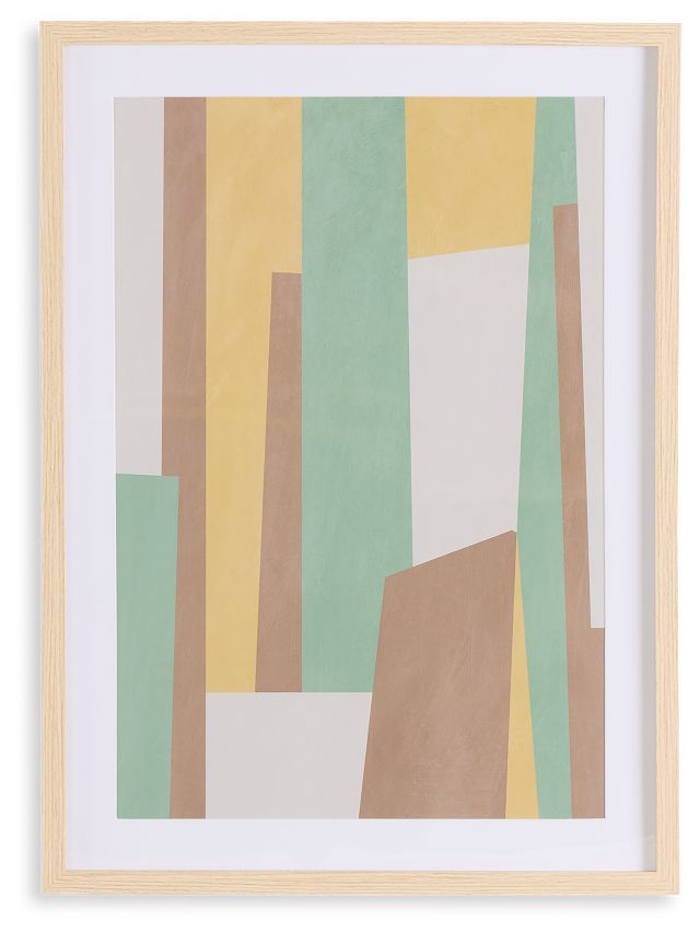 Hurly Multicolored Framed Wall Art