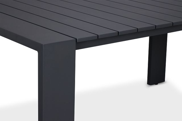 Sunrise Dark Gray 86" Rectangular Table