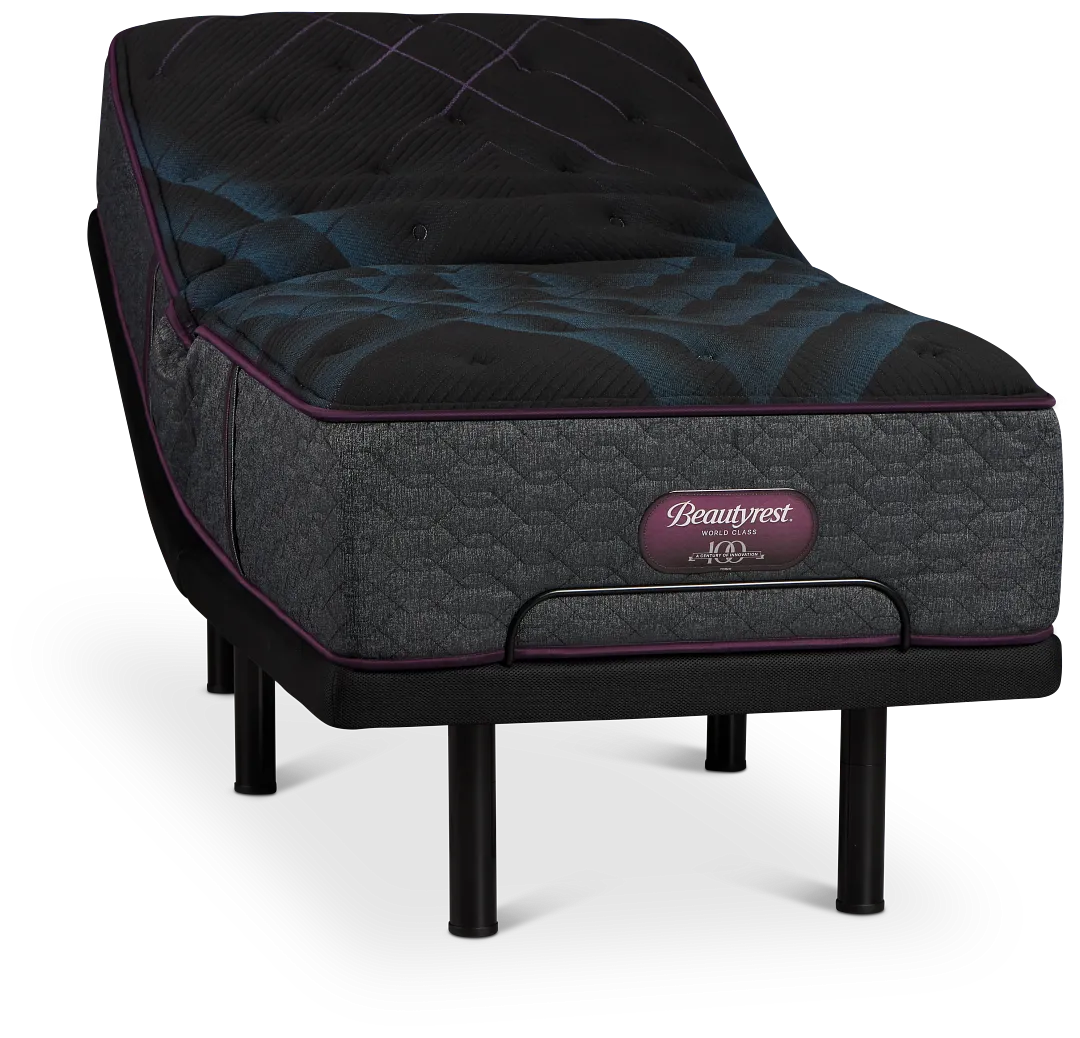 Beautyrest World Class Level 3 Plush Elite Adjustable Mattress Set