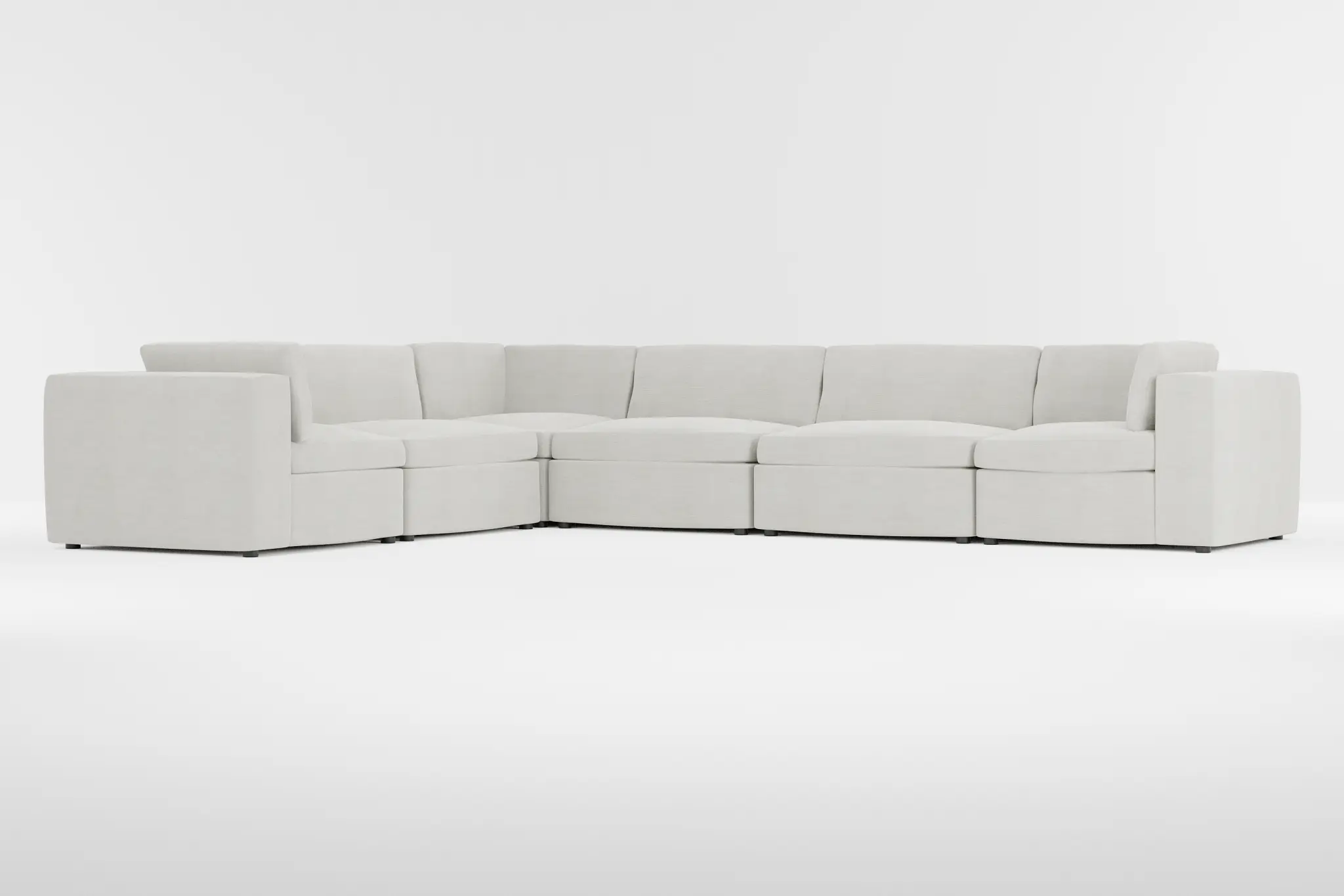 Destin Maguire Ivory Fabric 6-piece Modular Sectional Destin Maguire Ivory Fabric 6-piece Modular Sectional