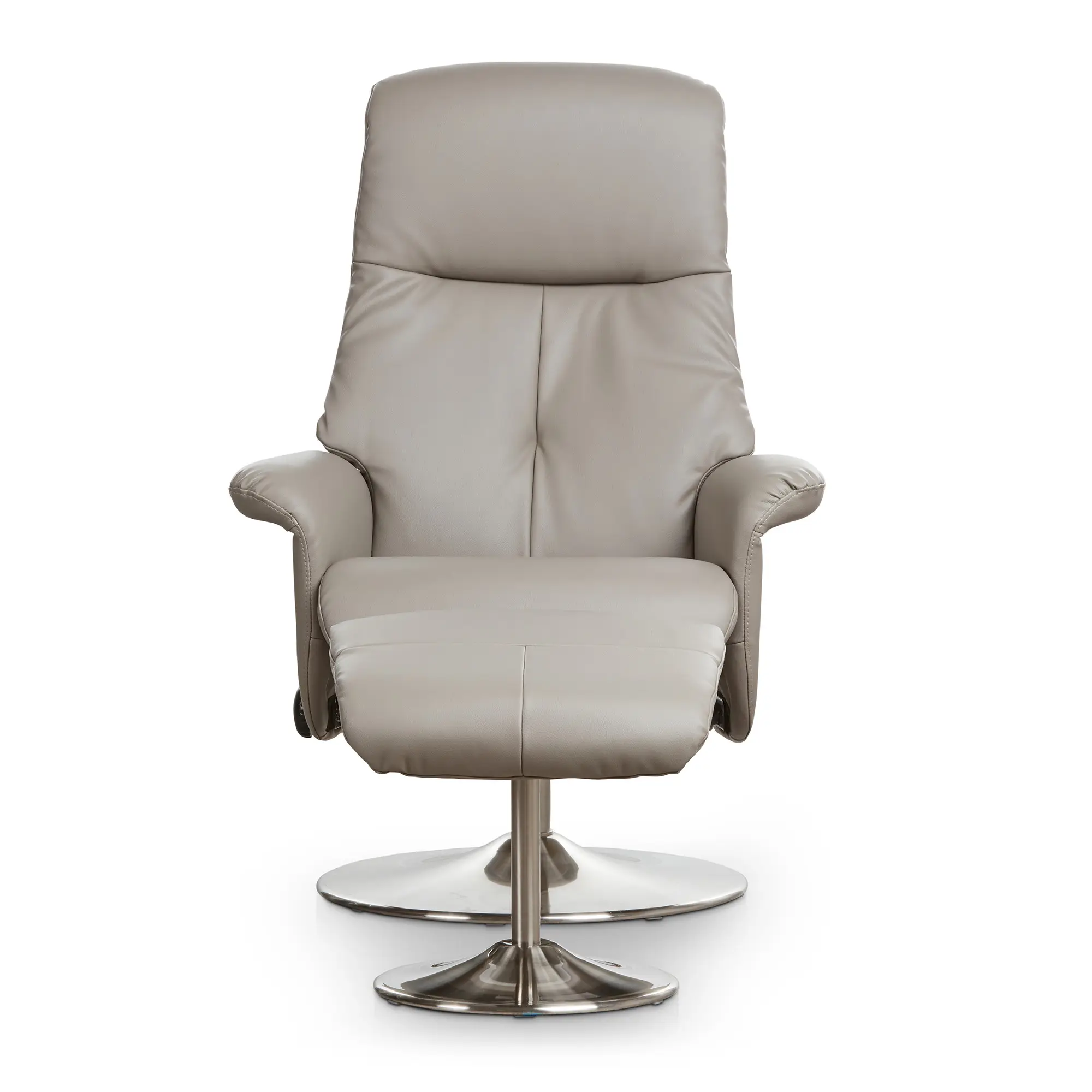 Evans Gray Micro Recliner & Ottoman Evans Gray Micro Recliner & Ottoman