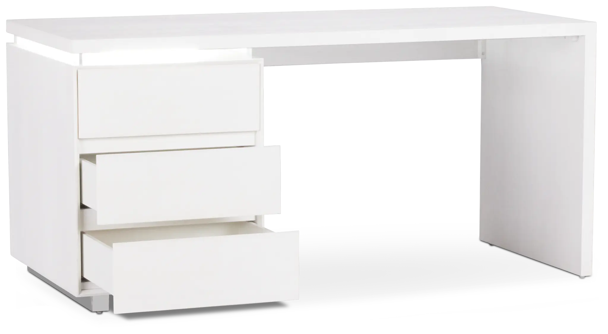 Bal Harbour White Acrylic Desk Bal Harbour White Acrylic Desk