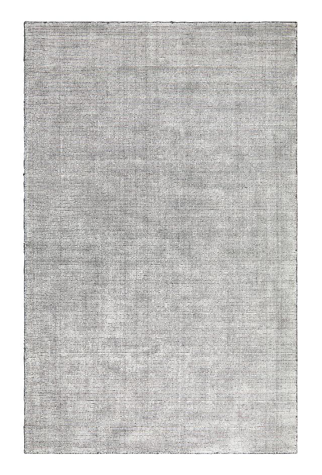 Divine Dark Gray Viscose Bl 8x10 Area Rug