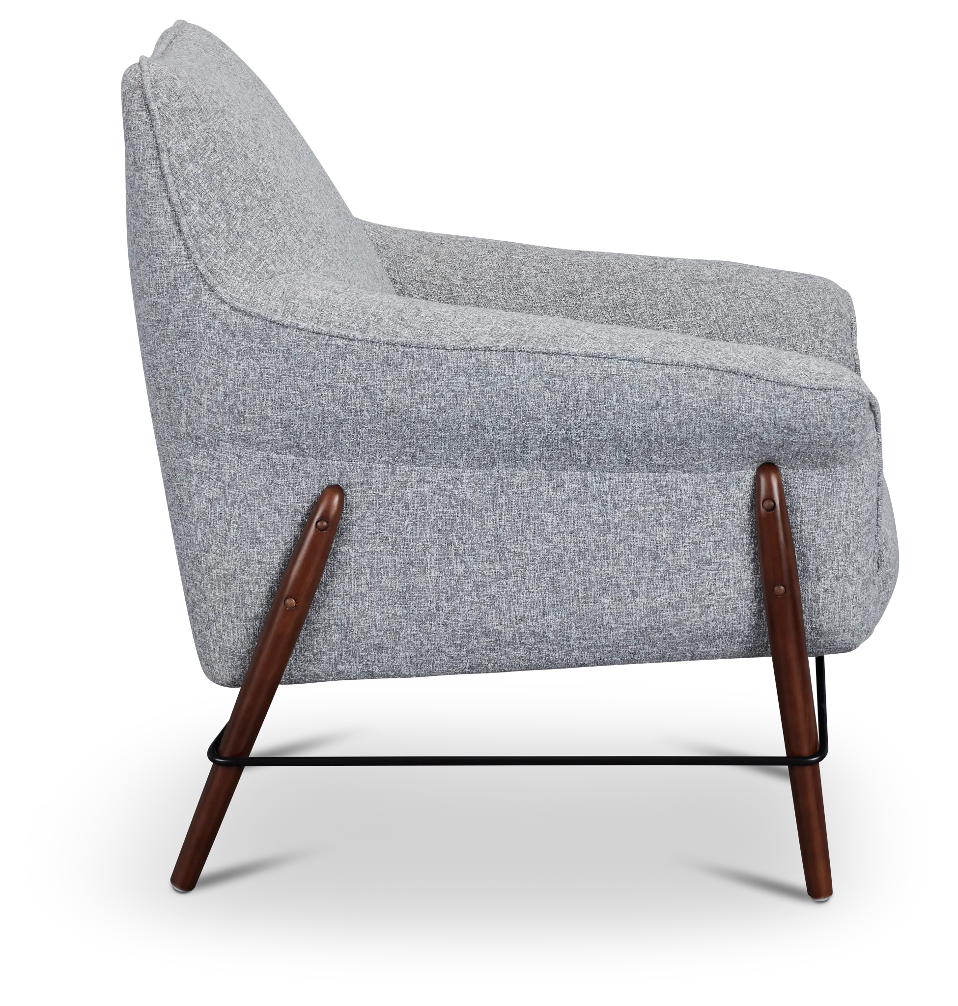 Nathan Dark Gray Fabric Accent Chair