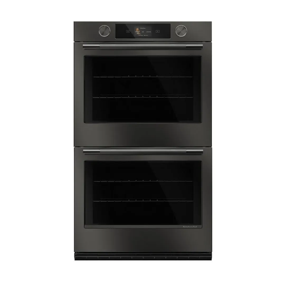 Kitchenaid 730 Series Black Double Electric Oven