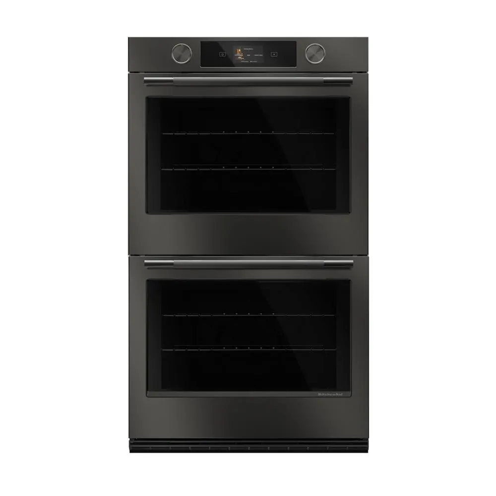 Kitchenaid 730 Series Black Double Electric Oven