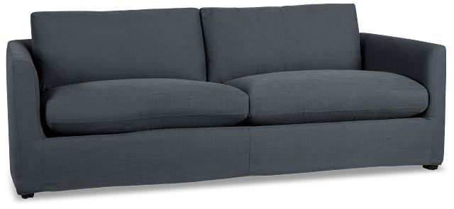 Willow 89" Navy Fabric Sofa