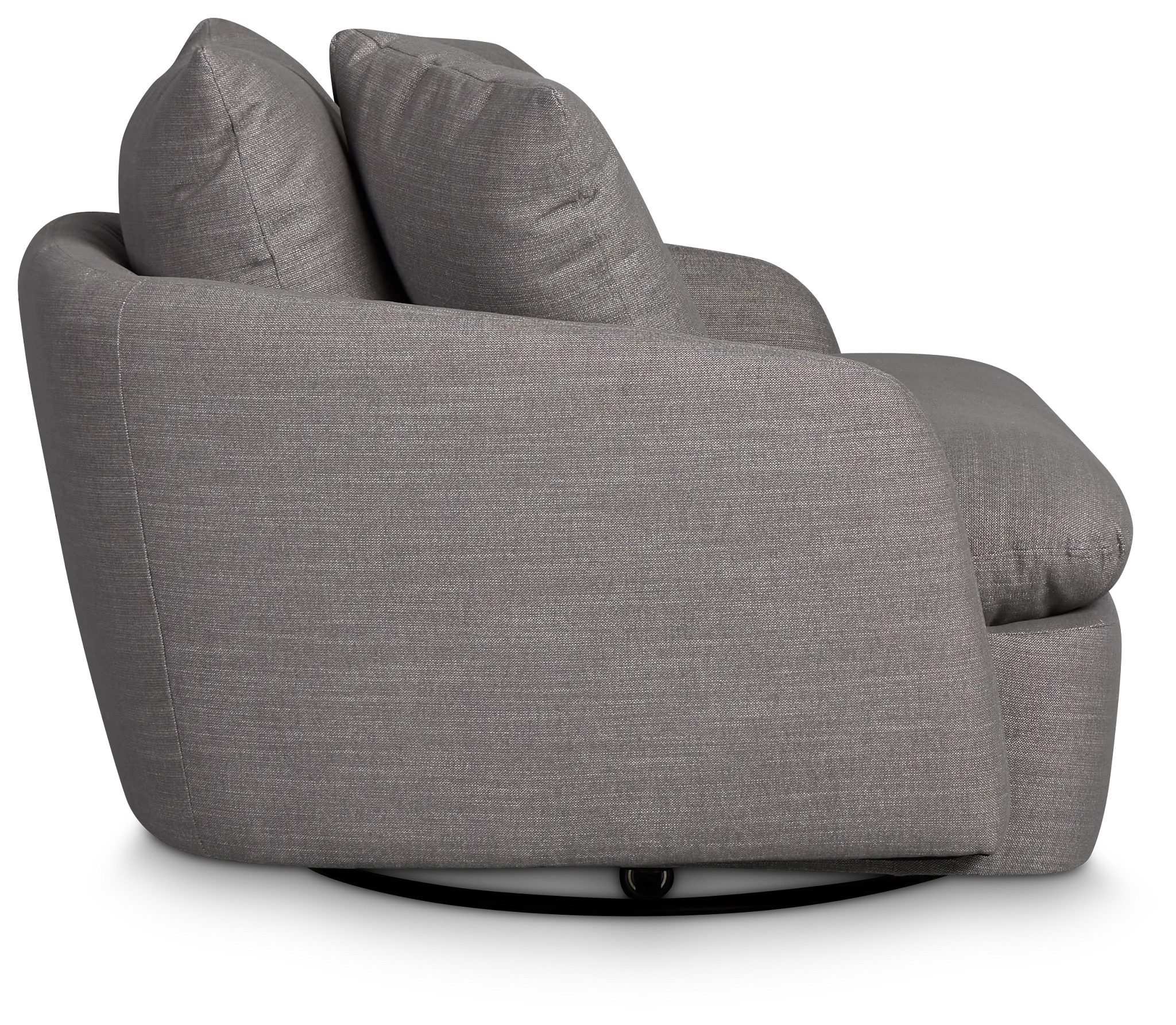 Serena Gray Fabric Swivel Chair