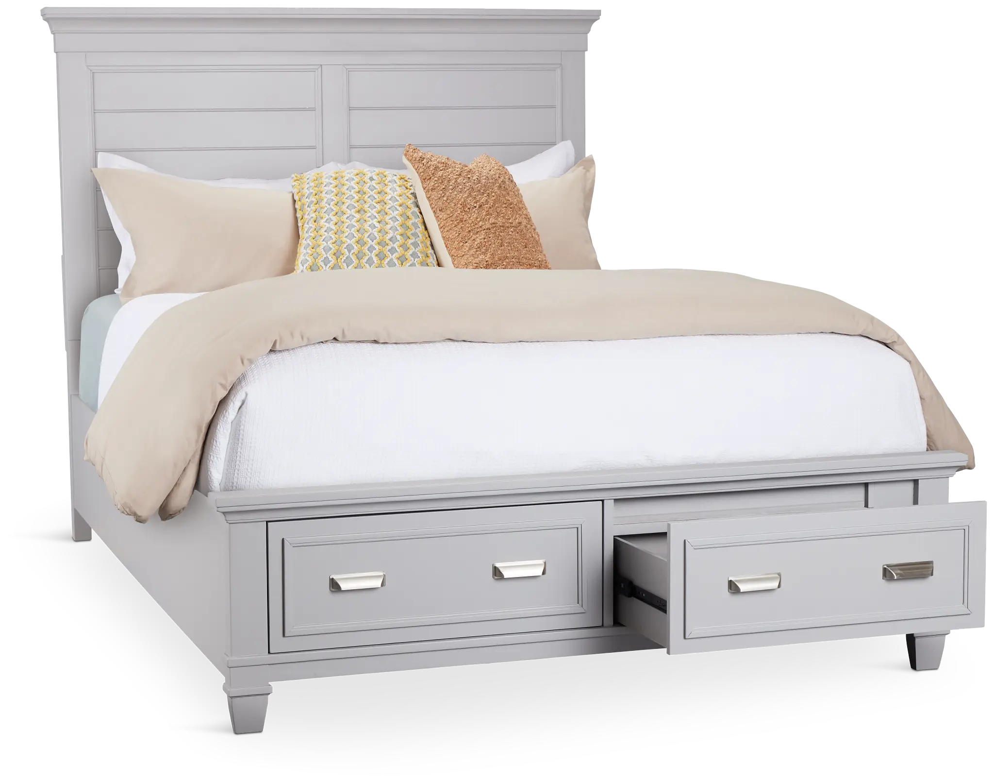 Cape Cod Gray Panel Storage Bed Cape Cod Gray Panel Storage Bed