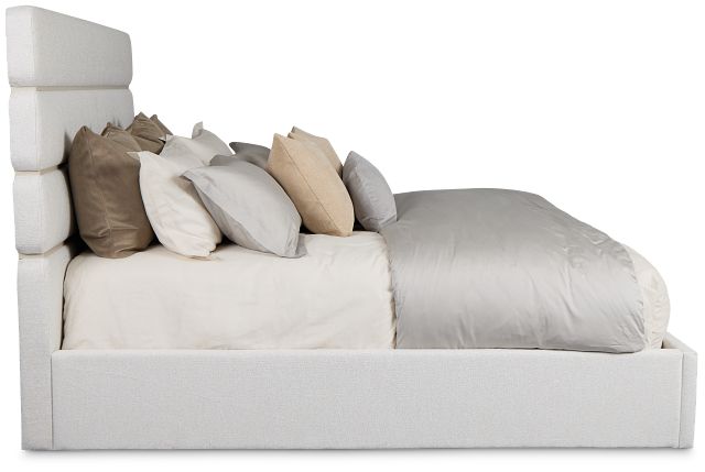 Capraia Light Beige Uph Panel Bed