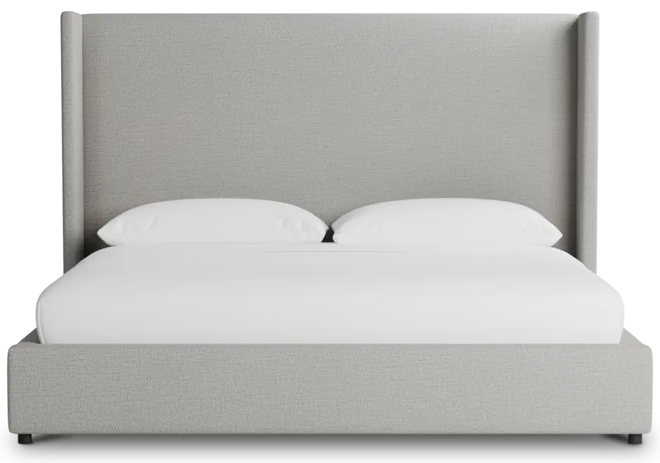 Captiva Maguire Gray 60" Upholstered Shelter Bed Captiva Maguire Gray 60" Upholstered Shelter Bed