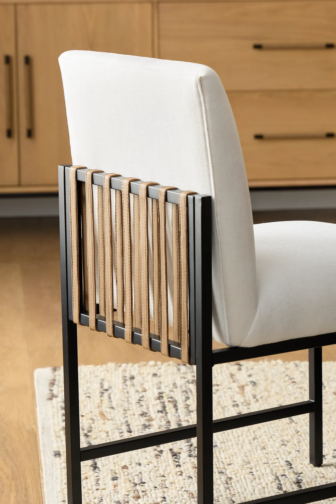 Highland Black Upholstered Side Chair