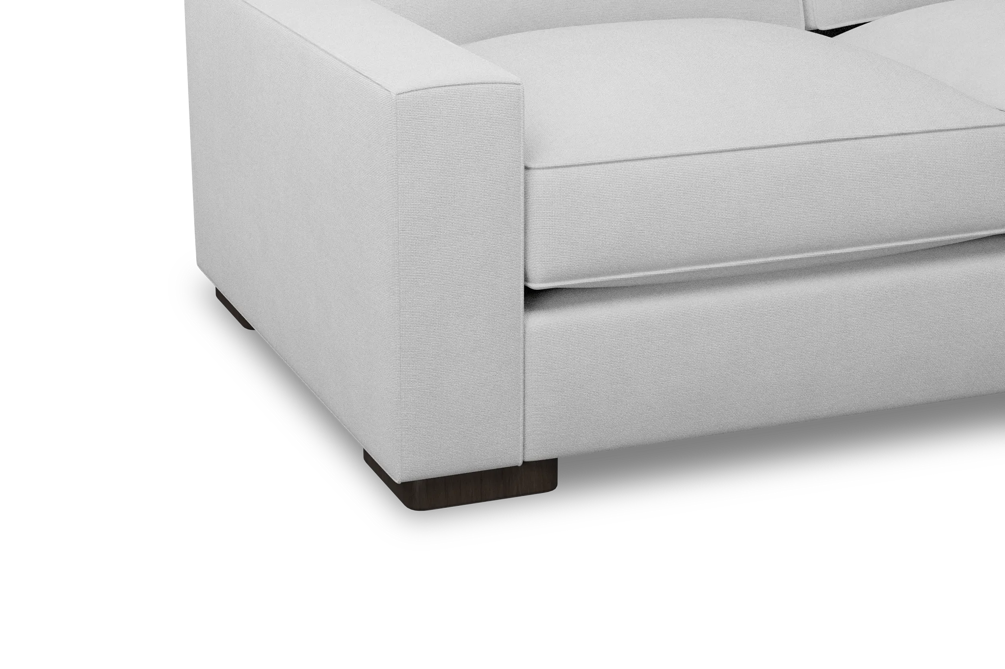 Edgewater Suave White Medium Right Chaise Sectional