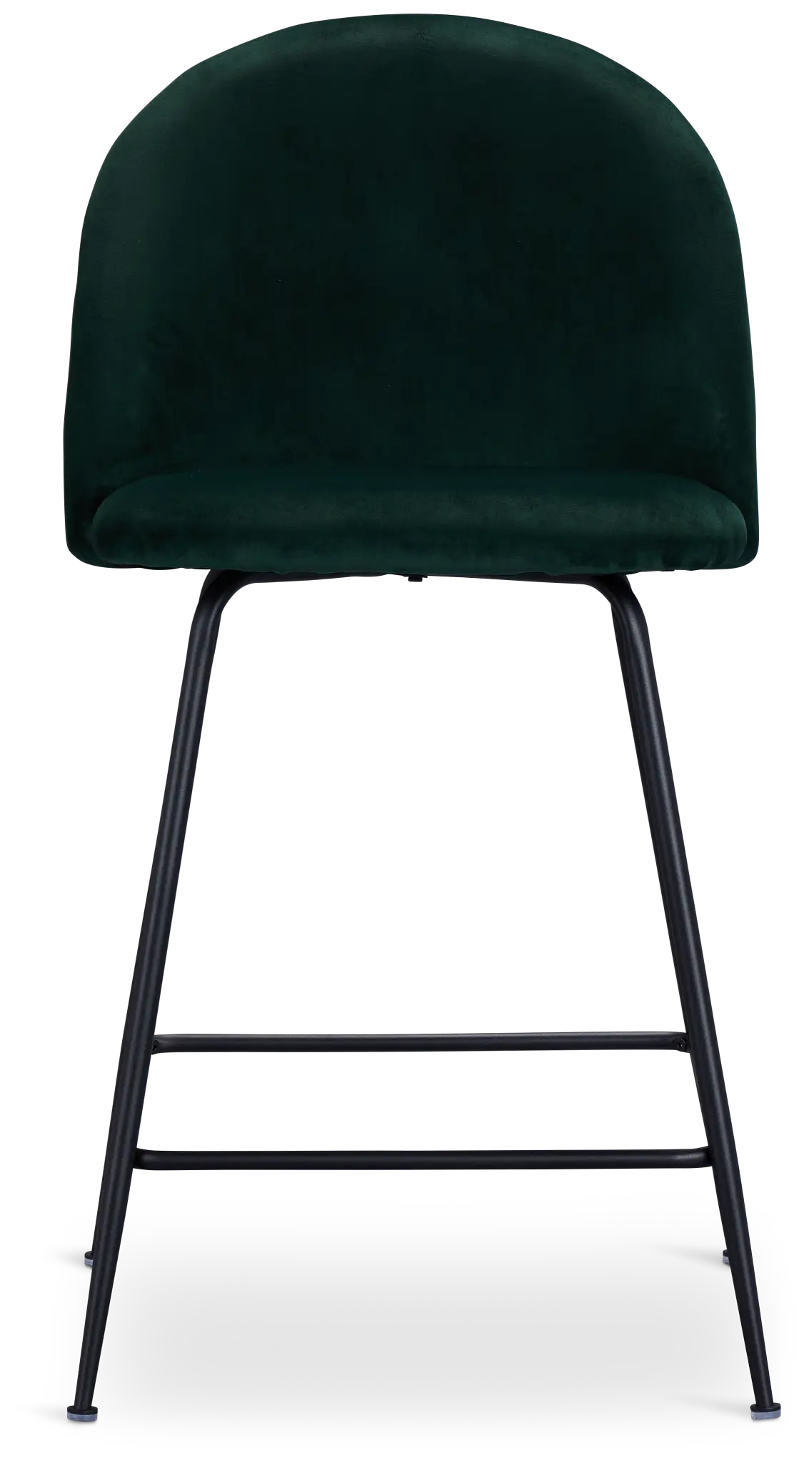 Capri Dark Green Velvet Upholstered 24" Barstools W/black Legs Capri Dark Green Velvet Upholstered 24" Barstools W/black Legs