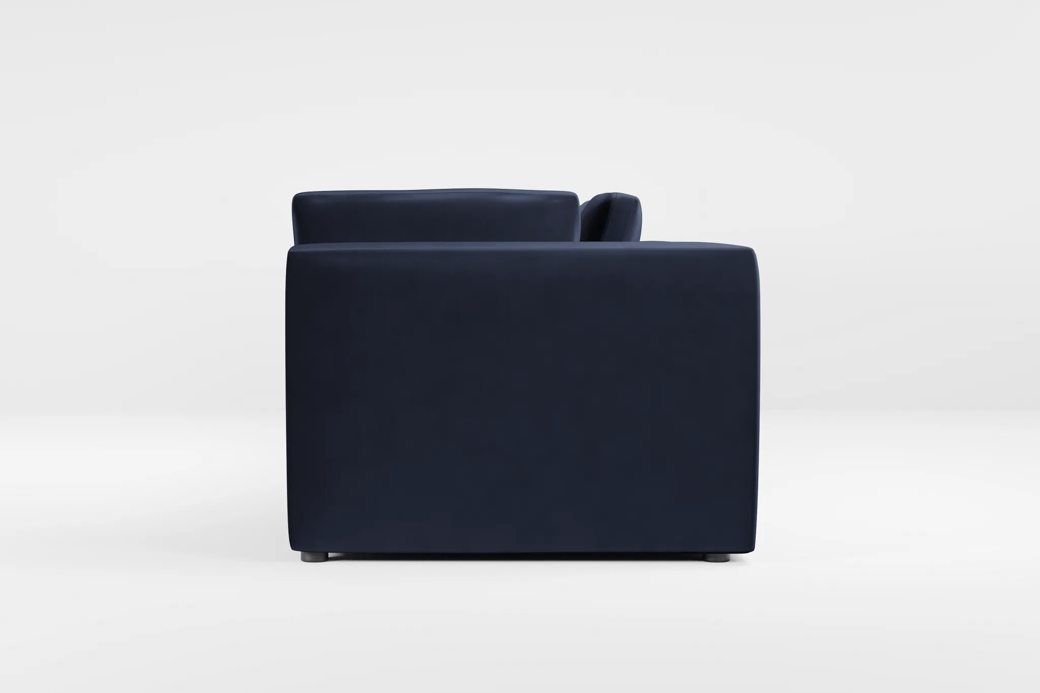 Destin Joya Dark Blue Velvet 3-piece Modular Sofa