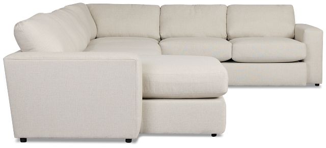 Brantley Light Beige Fabric Large Left Chaise Sectional