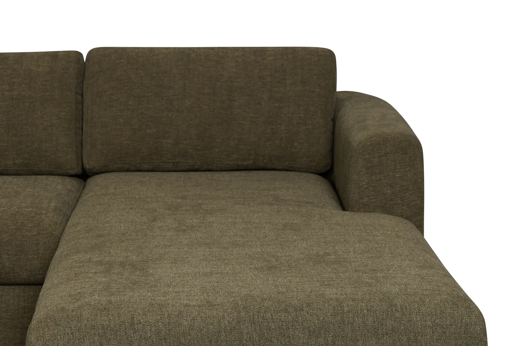 Alma Dark Green Fabric Right Chaise Sectional Alma Dark Green Fabric Right Chaise Sectional