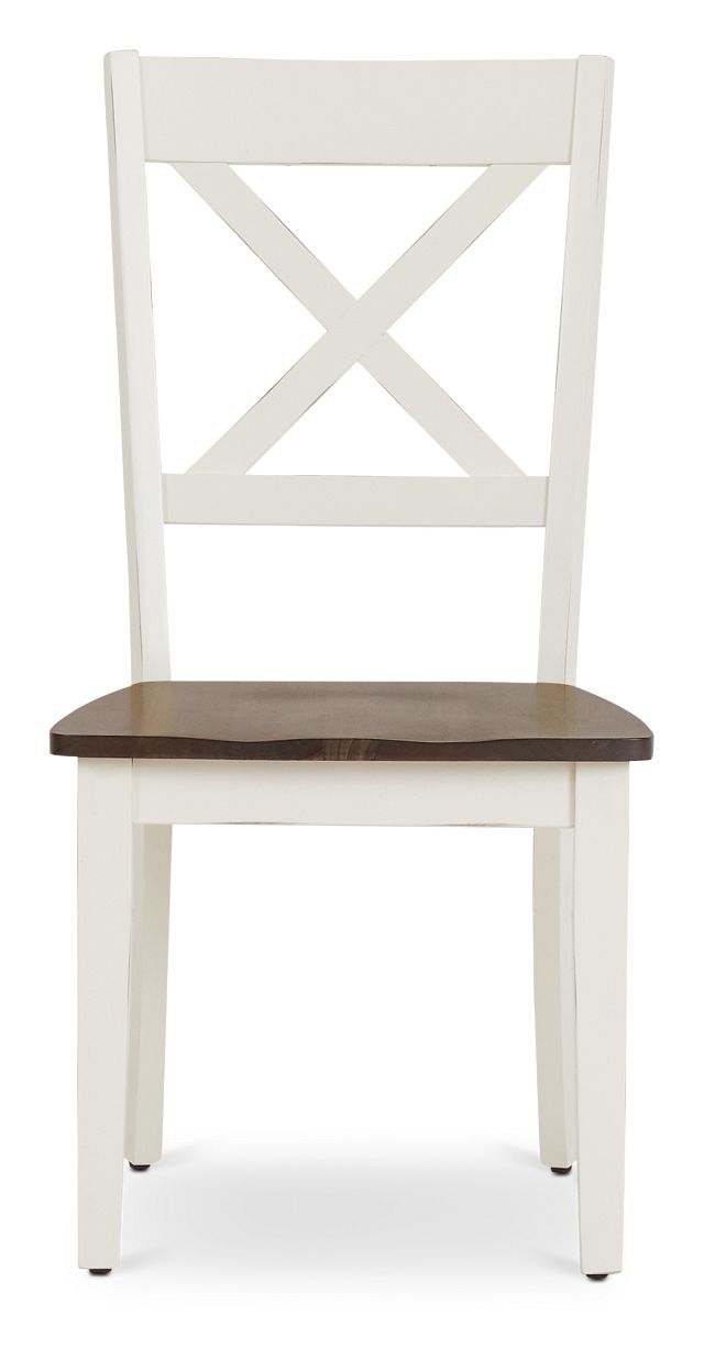 Sumter White Wood Side Chair (2)