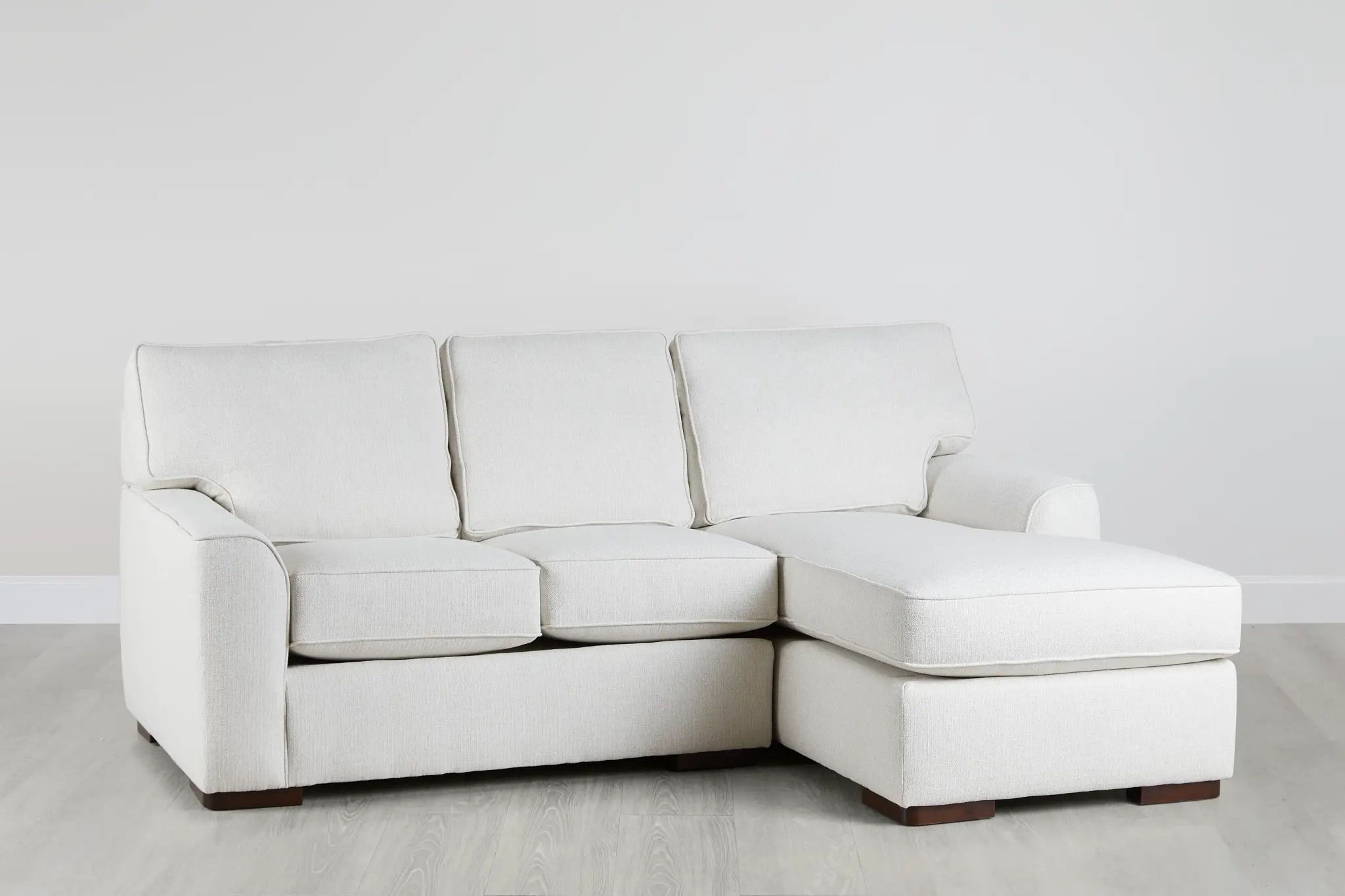 Austin White Fabric Right Chaise Sectional Austin White Fabric Right Chaise Sectional