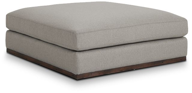 Mckenzie Light Gray Square Large Ottoman | Living Room Mckenzie Light Gray Square Large Ottoman | Living Room