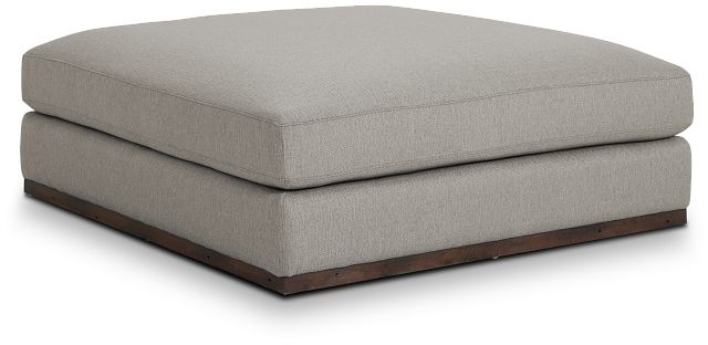 Mckenzie Light Gray Square Large Ottoman