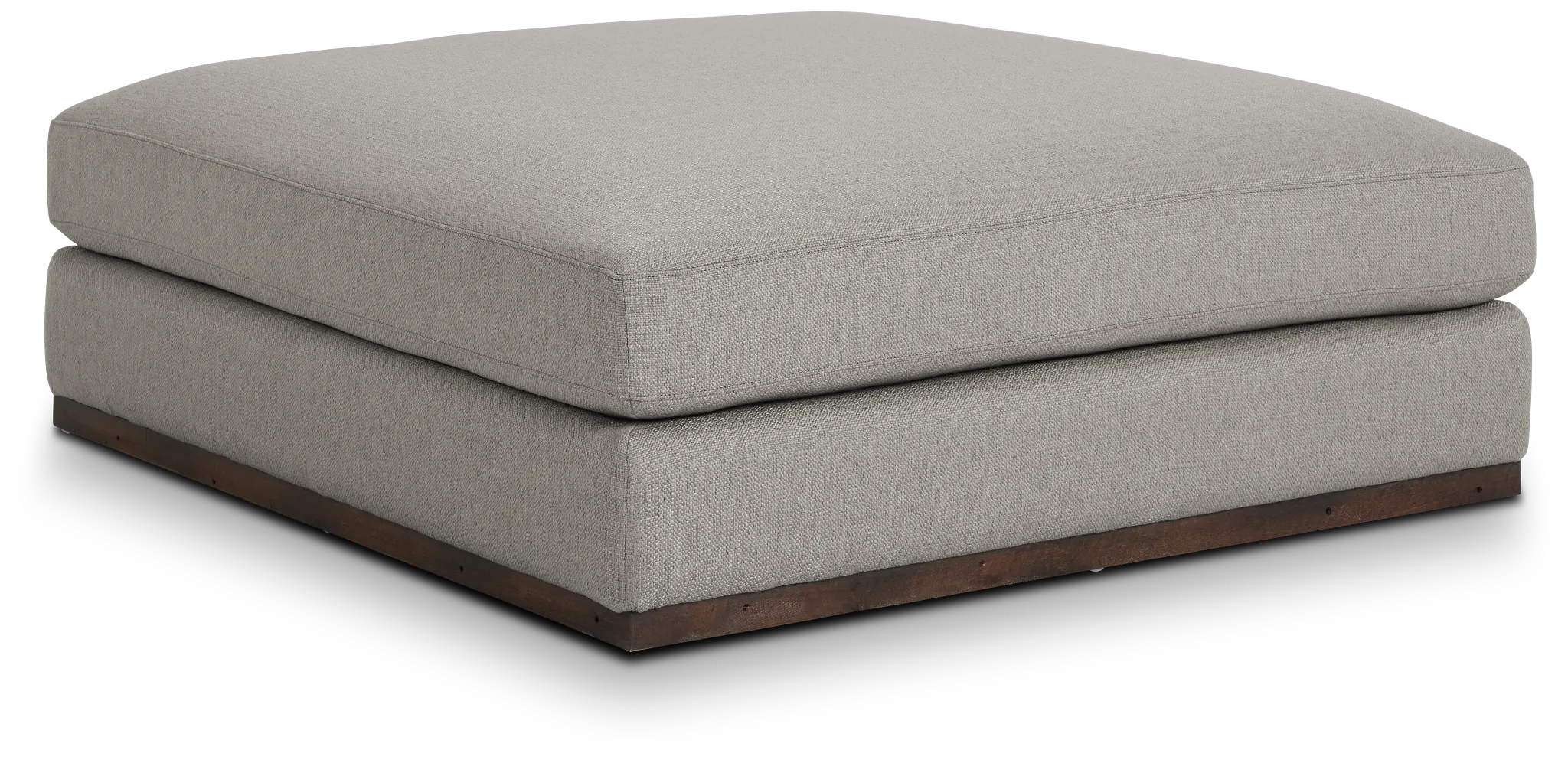 Mckenzie Light Gray Square Large Ottoman