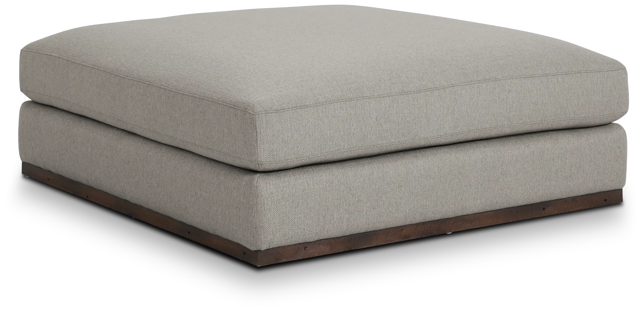 Mckenzie Light Gray Square Large Ottoman Mckenzie Light Gray Square Large Ottoman
