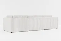 Destin Sea Lane Light Gray Fabric 5pc Bumper Sectional