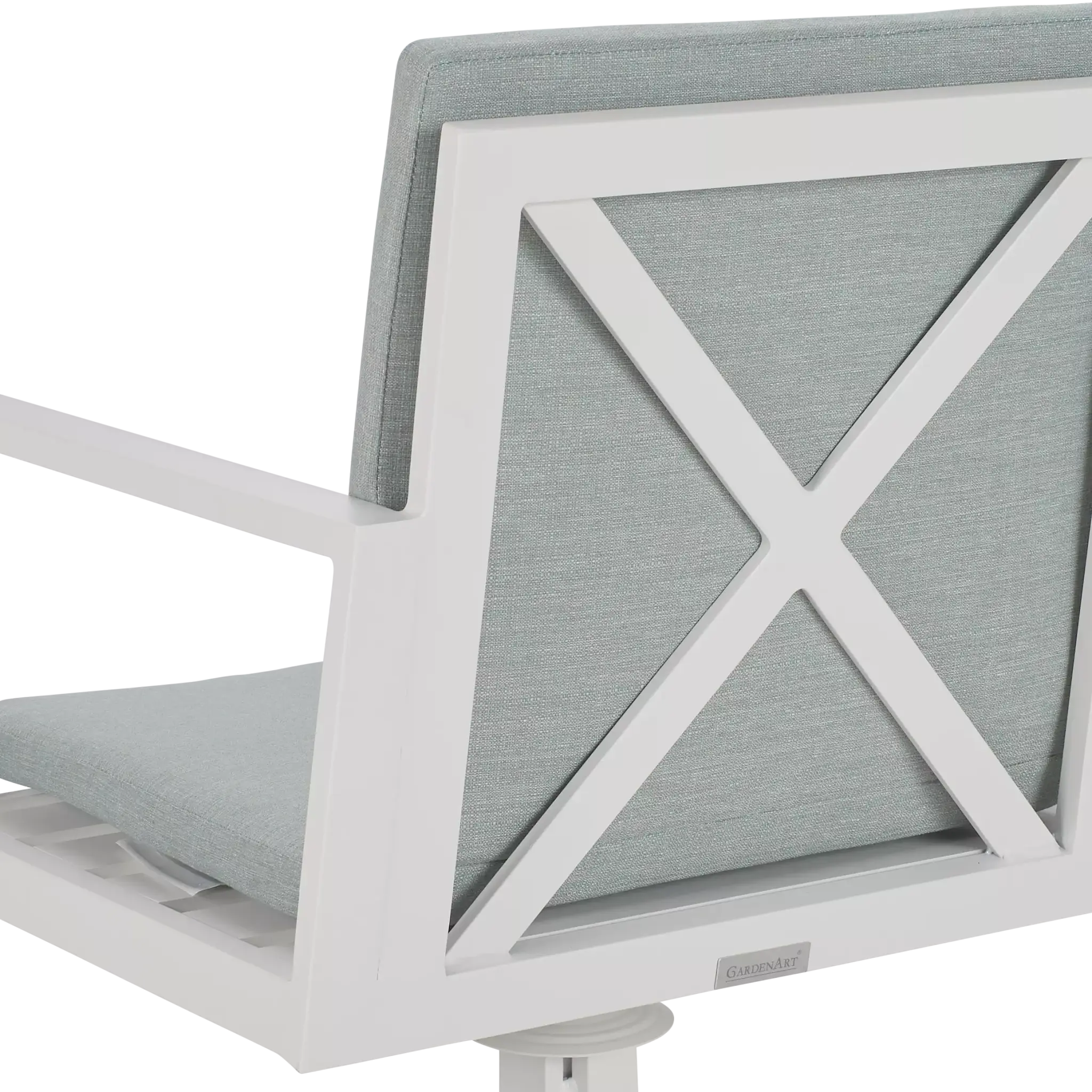 Linear White Teal Swivel Chair Linear White Teal Swivel Chair