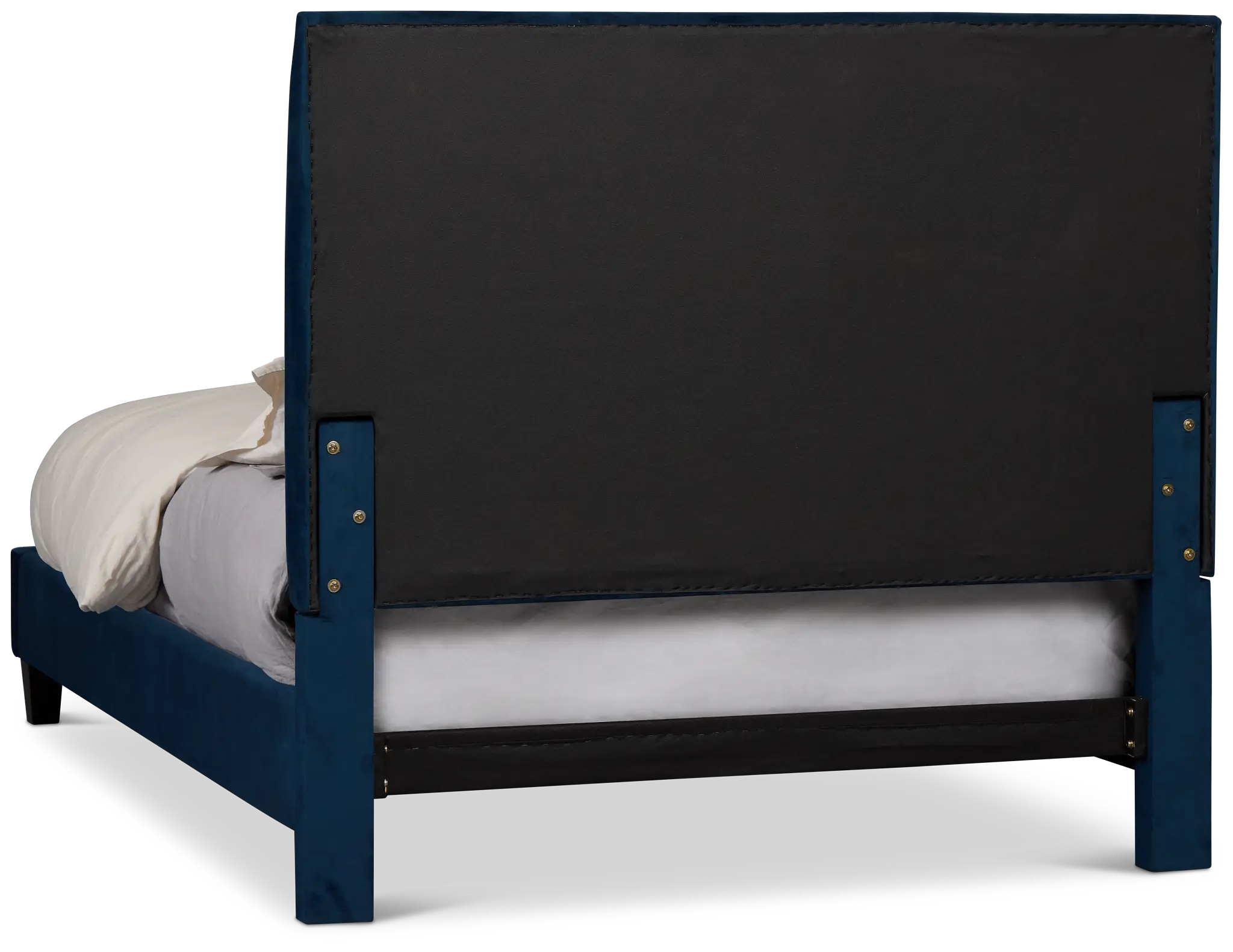 Lucy Dark Blue Uph Platform Bed Lucy Dark Blue Uph Platform Bed