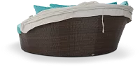 Fina Dark Teal Canopy Daybed
