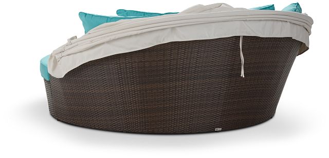 Fina Dark Teal Canopy Daybed