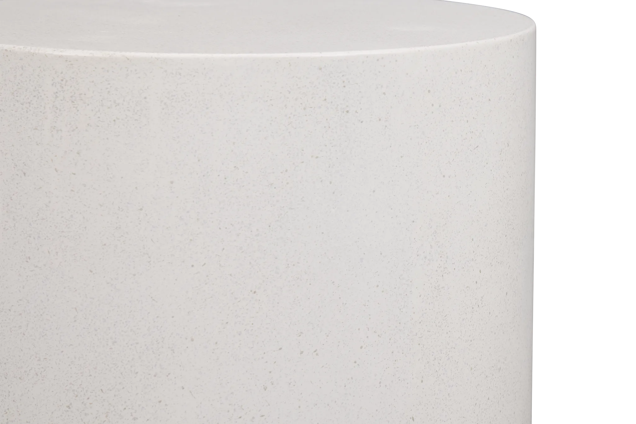 Tai White Round End Table